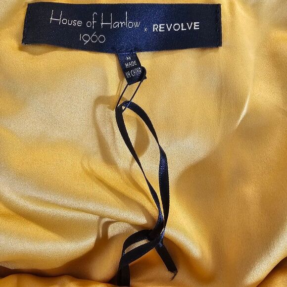 NWT House of Harlow 1960 X Revolve Rosaline Dress in Yellow - Size M - Picture 5 of 13